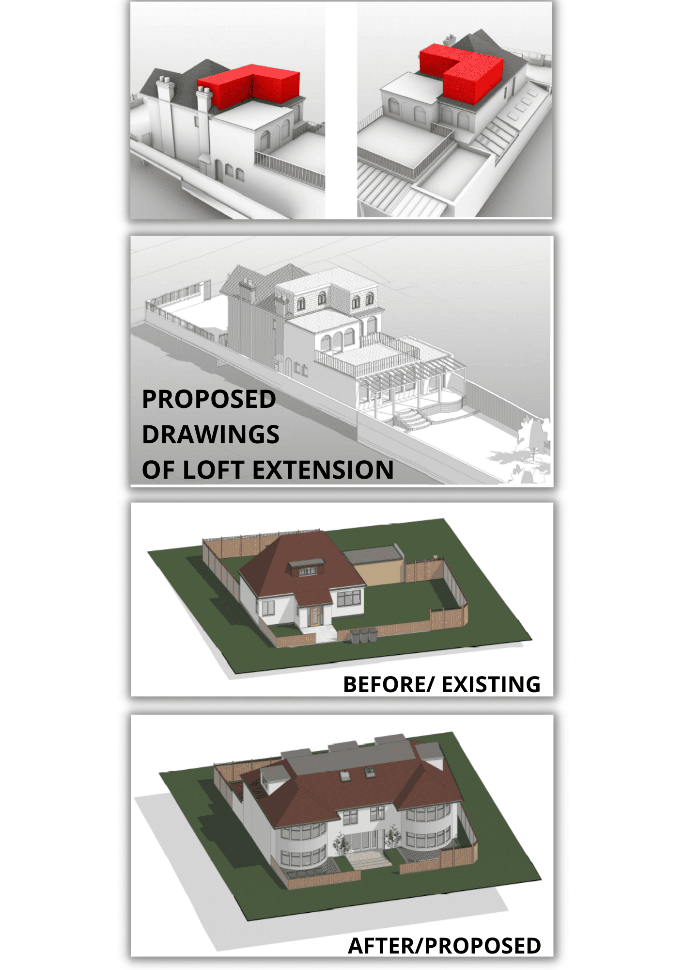 Mansard Roof London N16 Proposed CGI