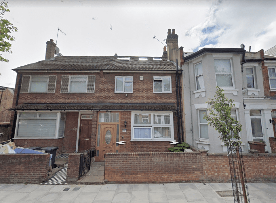 Erection of two-storey rear extension in E5 8RR.