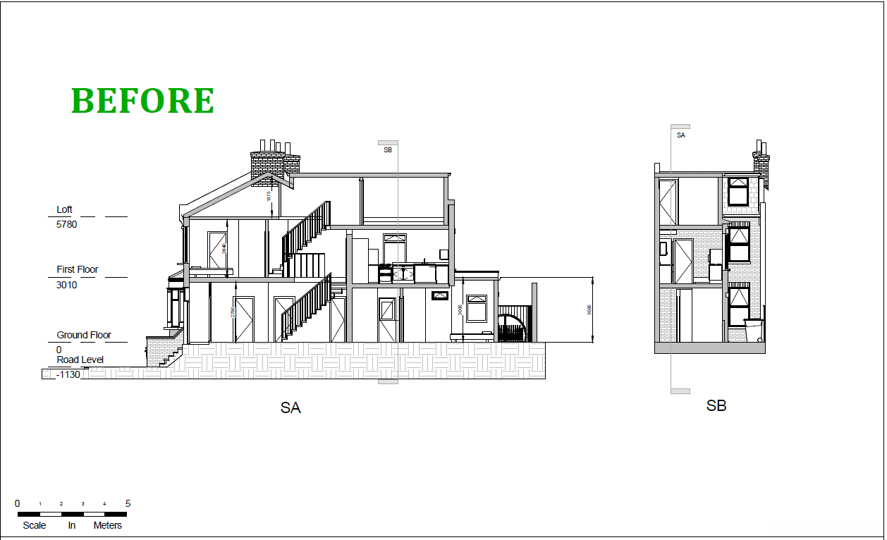 Proposed blueprint for loft conversion with Sam Planning