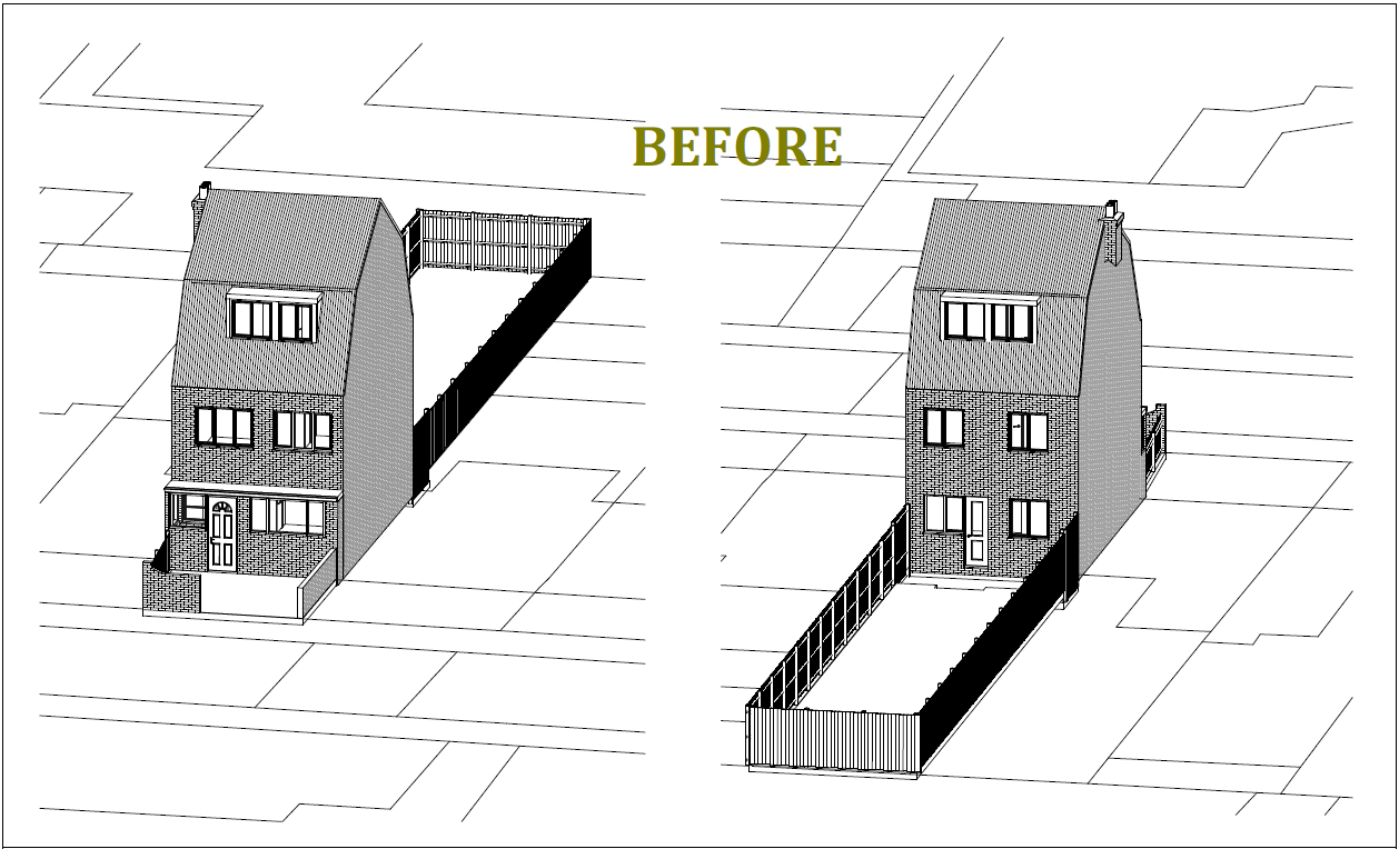 Sam planning has created an architectural drawing to apply for Haringey planning permission for change of use from C3 to C4.