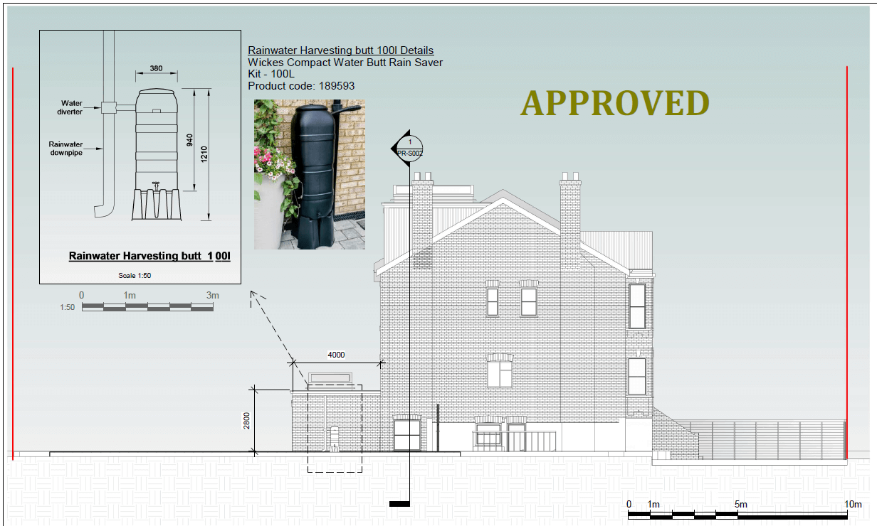 Architectural Drawing of approved discharge of conditions.