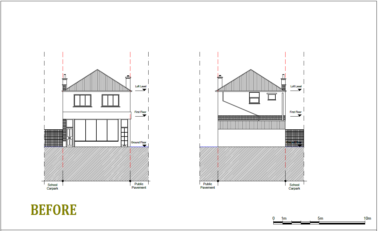 Architectural drawing for Dual Pitch Roof