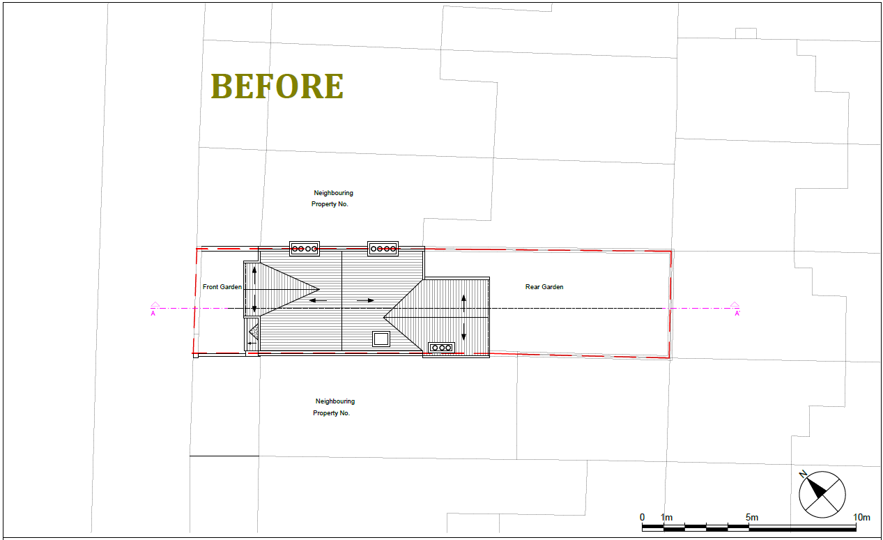 Architectural drawing for Erection of a ground floor rear/side extension