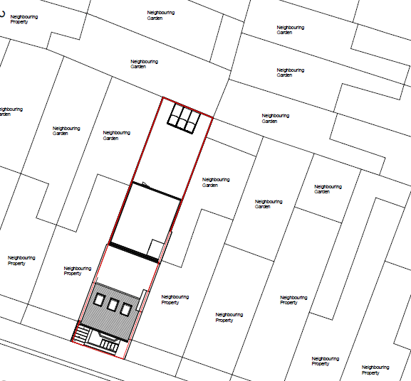 Architectural drawing of building for cycle park planning permission