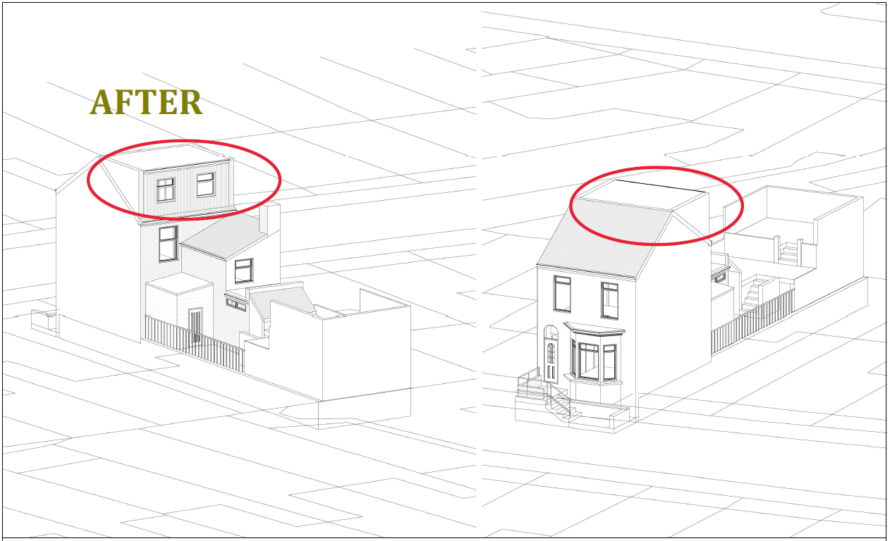 Architectural Drawing for property LDC Loft granted