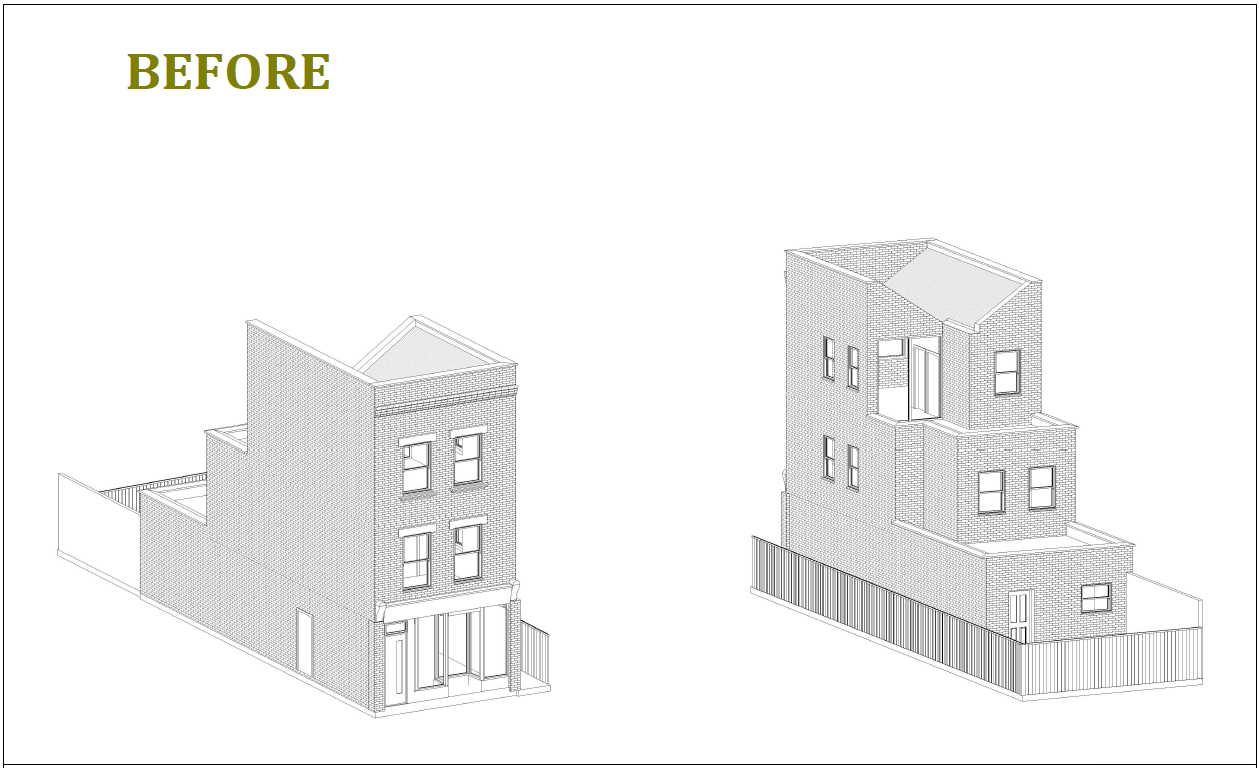 Haringey Architectural Drawing for Mansard roof planning