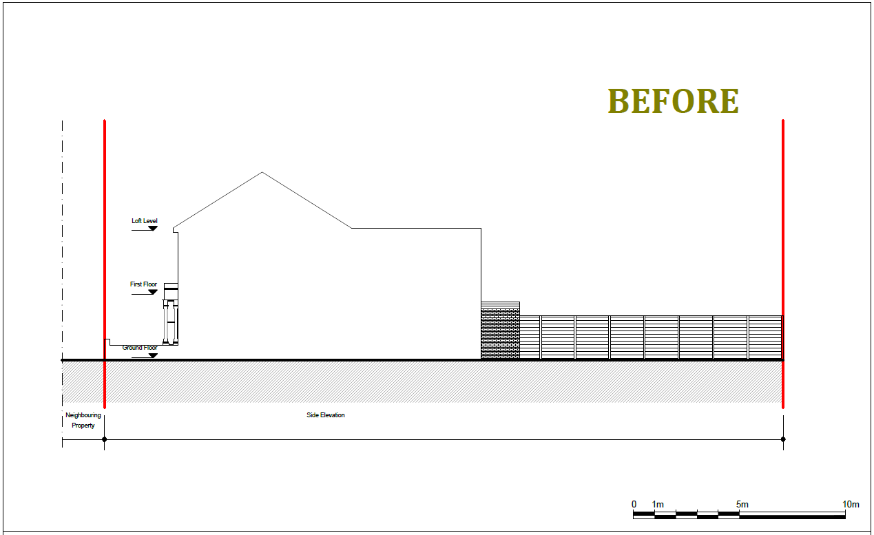 Architectural drawing for Haringey loft extension and change of use