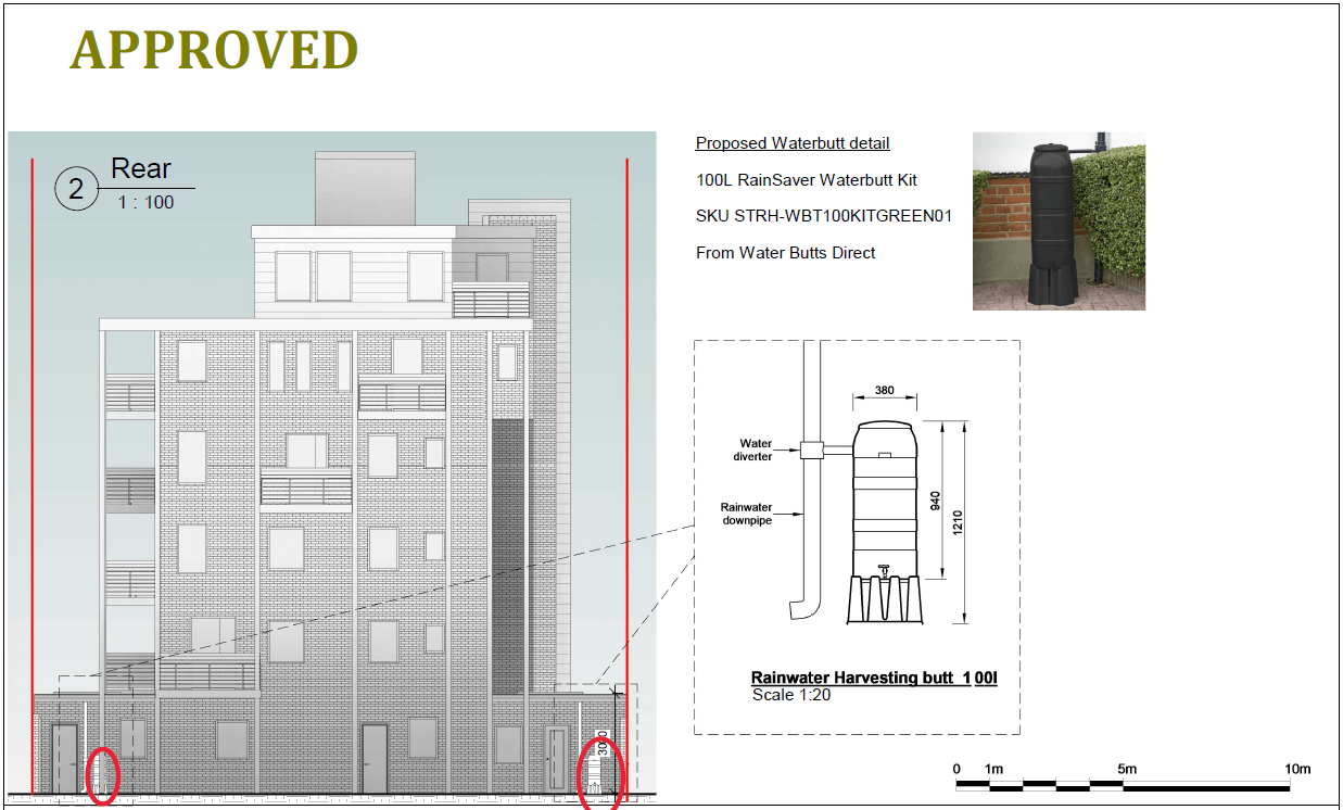 Discharge of Conditions architectural drawing