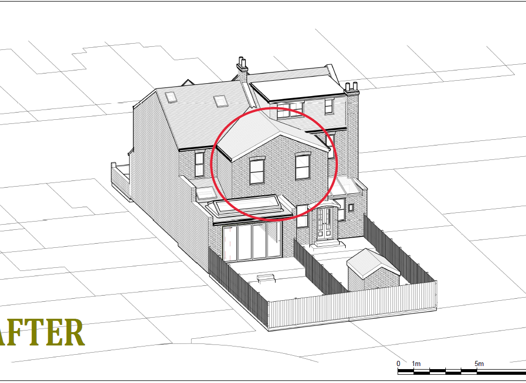 Architectural Drawing for extension - Hackney permission