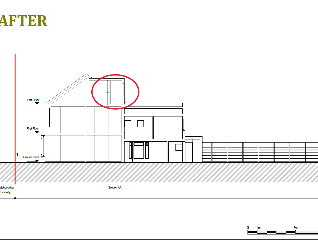 Architectural drawing approved for Haringey planning permission