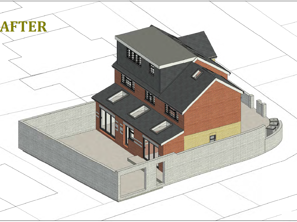 Planning approval for a two storey side extension