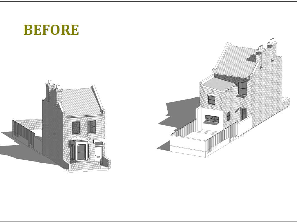 architectural drawing for LDC Loft extension