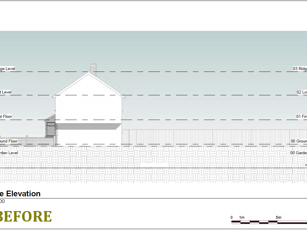 Architectural drawing for LDC loft extension