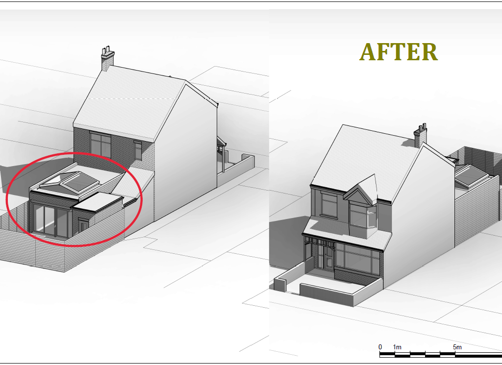 Harringey planning approval architectural drawing