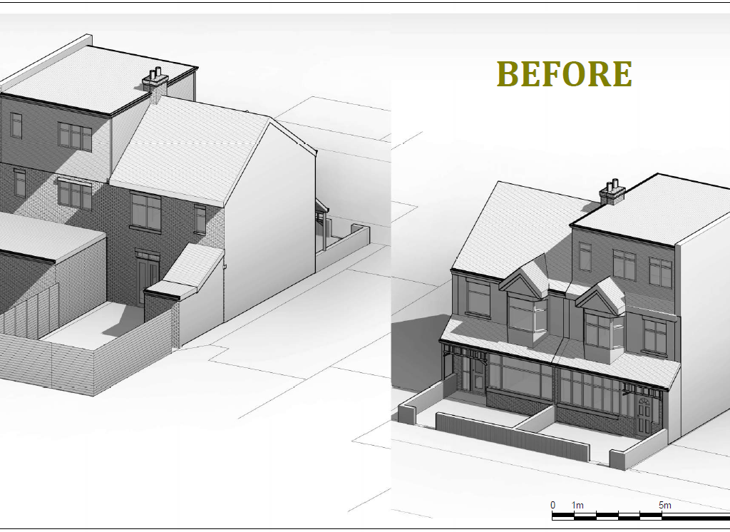 Architectural drawing for Haringey approval