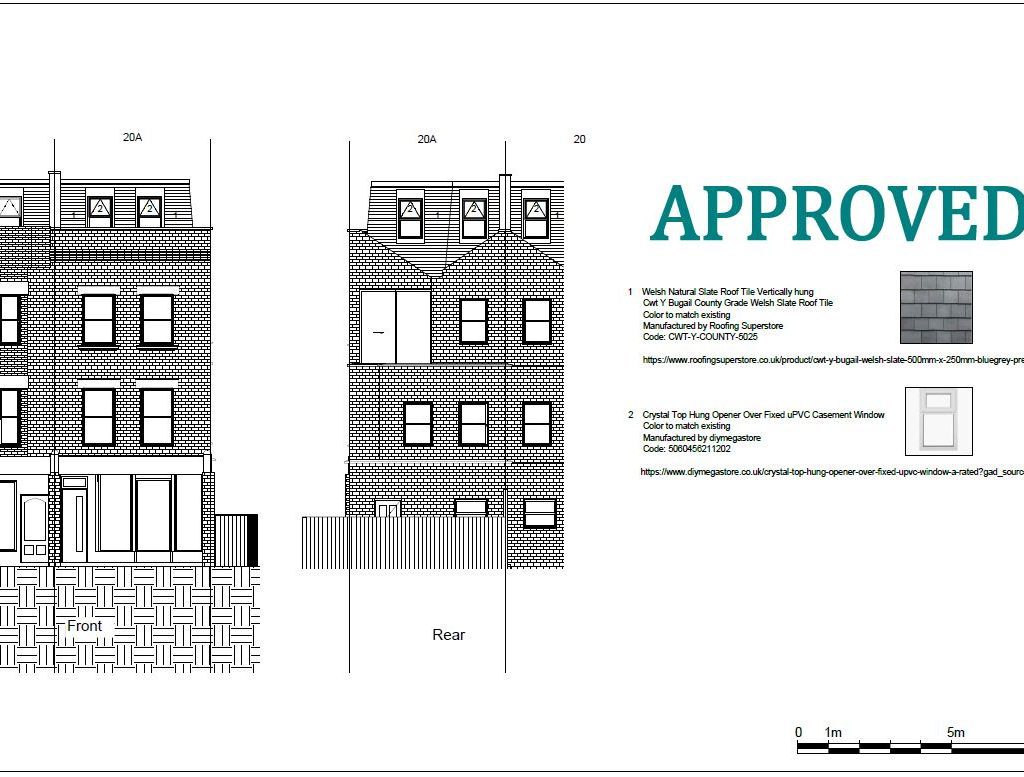 Discharge on Condition Approved - architectural drawing approved.