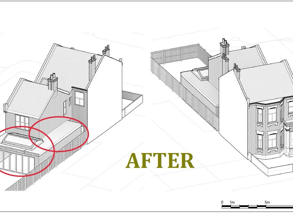 Planning permission granted for the Erection of a single storey ground floor rear infill extension with a sukkah roof