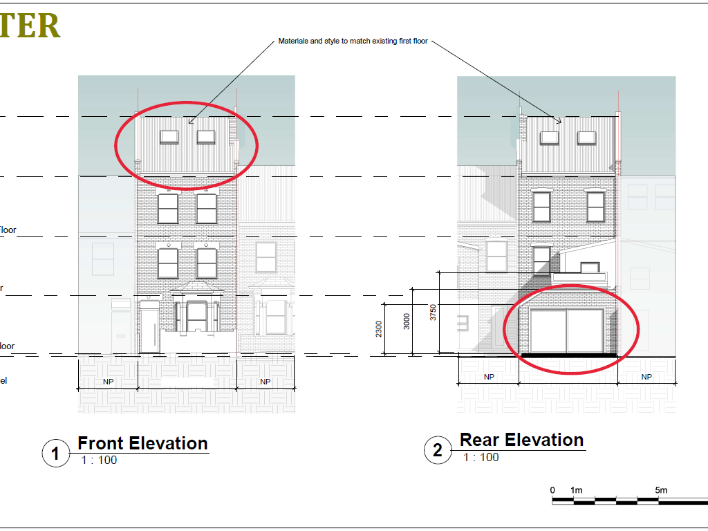 Planning permission granted for type 3 loft and extension