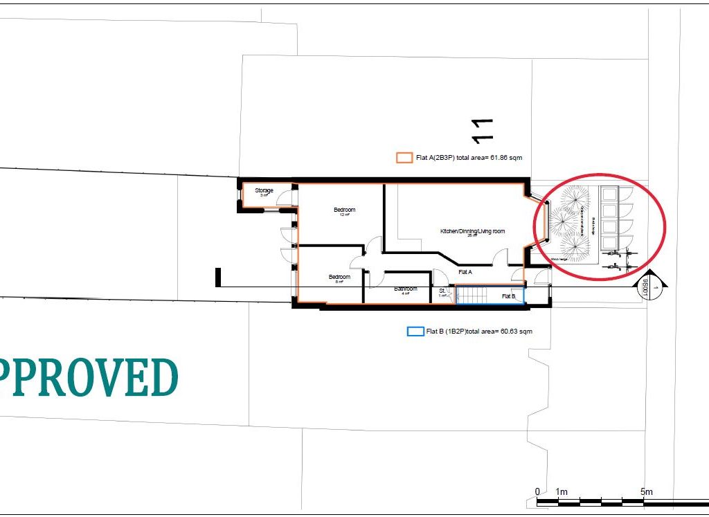 Apartment 2 Architectural drawing approved for this property in Harrow