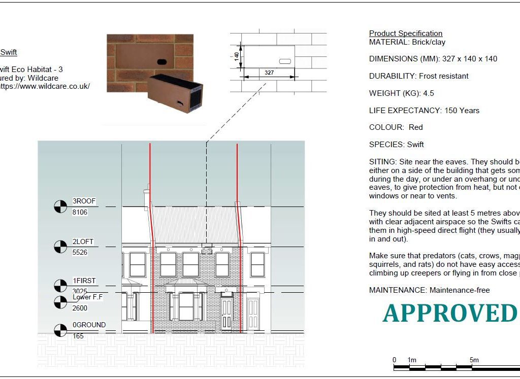 Architectural drawing approved for discharge of conditions.