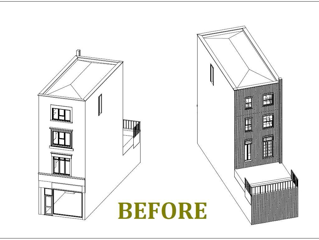 Proposed Shopfront alterations as displayed on architectural drawing