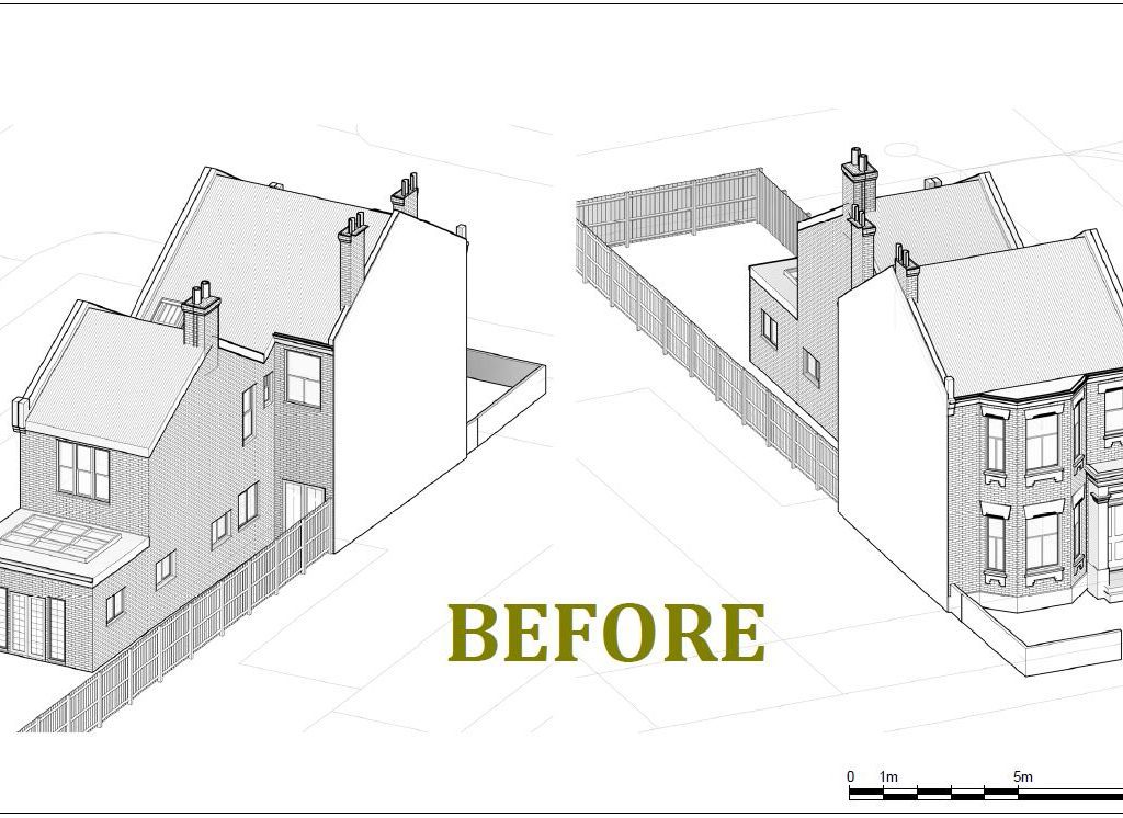 Architectural planning permission for the erection of a single storey ground floor rear infill extension with a sukkah roof