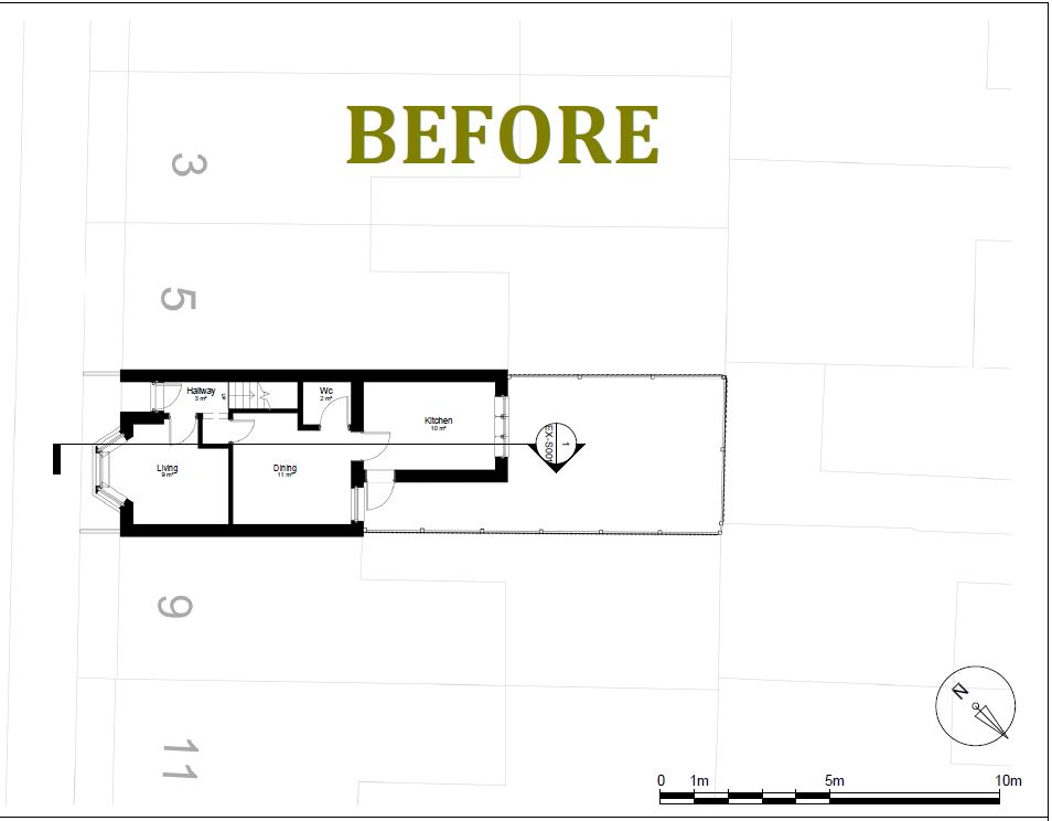 Architectural drawing for Lawful Development Certificate for established use.