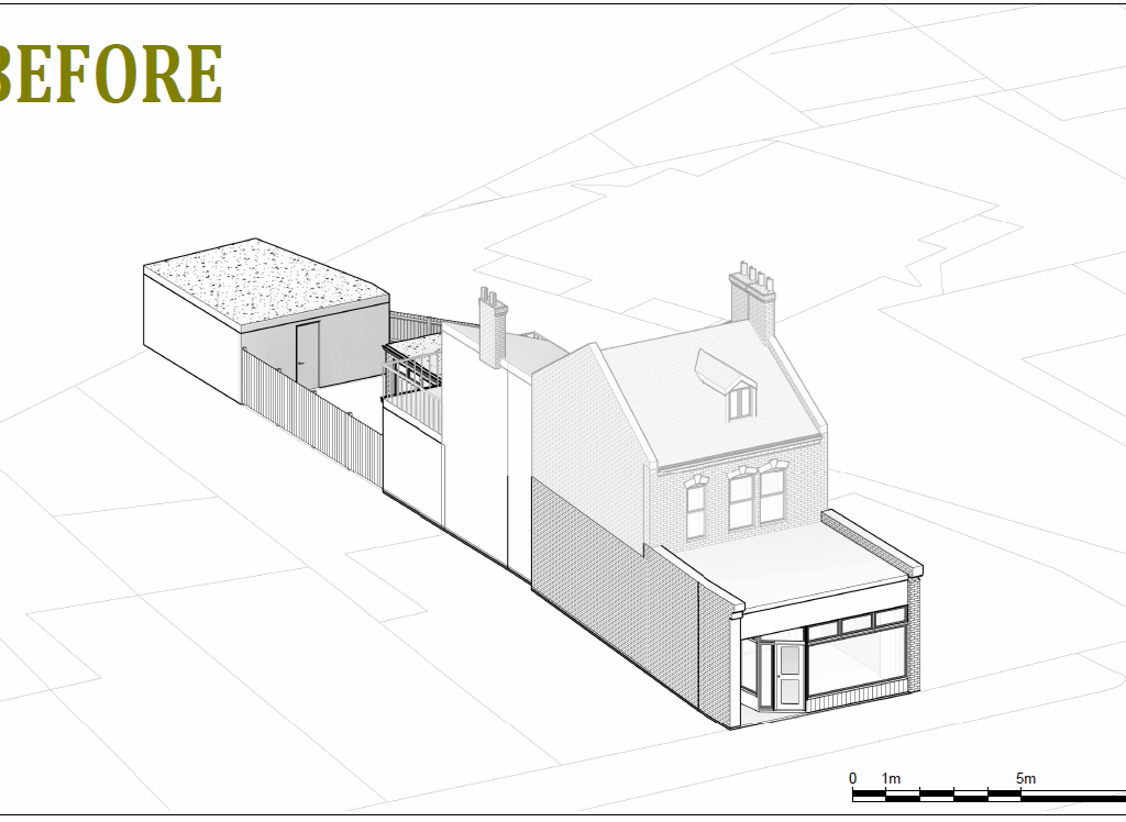 architectural drawing for change of use planning permission