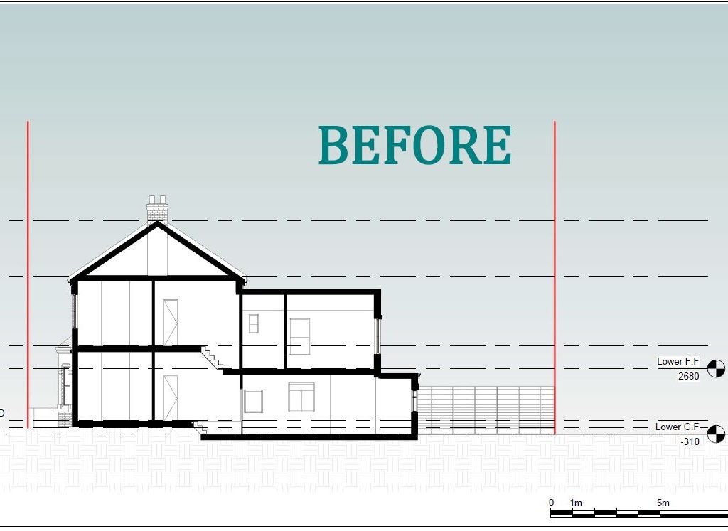 Architectural drawing requesting Haringey approval for a type 3 loft and wrap around extension.