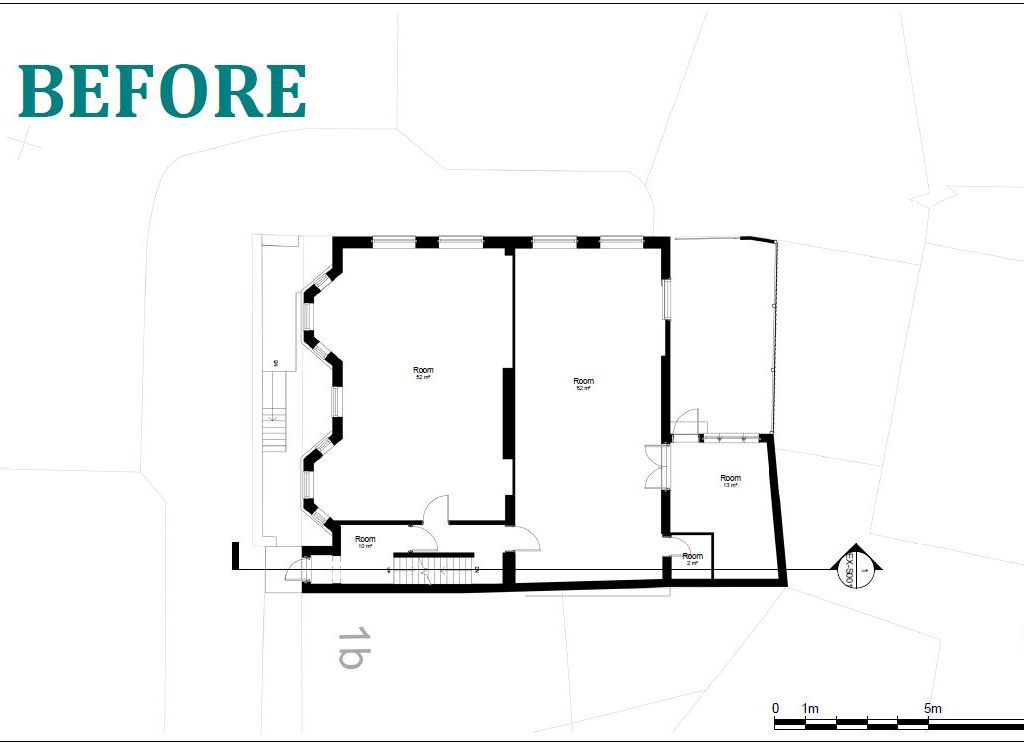 Architectural drawing for change of use planning application