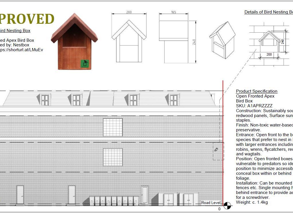 Architectural drawing approved for Hackney planning permission - discharge of conditions.